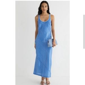 J.Crew COLLECTION LIMITED-EDITION ALICIA SEQUIN RACERBACK SLIP DRESS